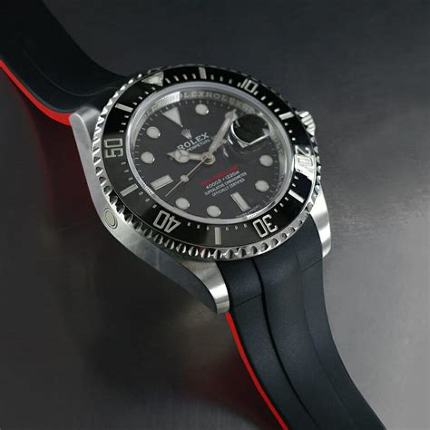 rubber rolex watch|rolex watch with rubber strap.